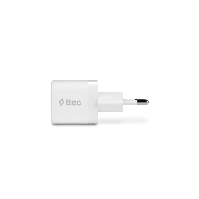 Адаптер ttec,  SmartCharger, PD, 220 V, 30W USB-C,  Бял