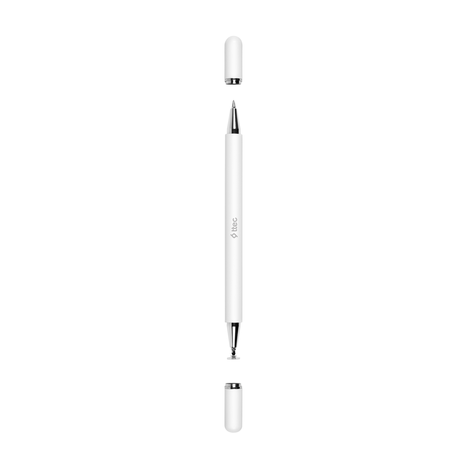 Стилус ttec TouchPen S 2 in1 stylus - Бял