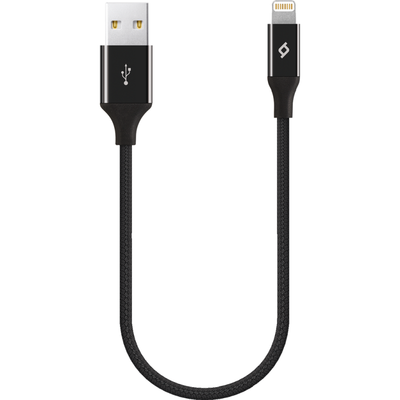 Кабел ttec AlumiCable Ligthning USB Charge / Data Mini Cable , 30cm - Черен
