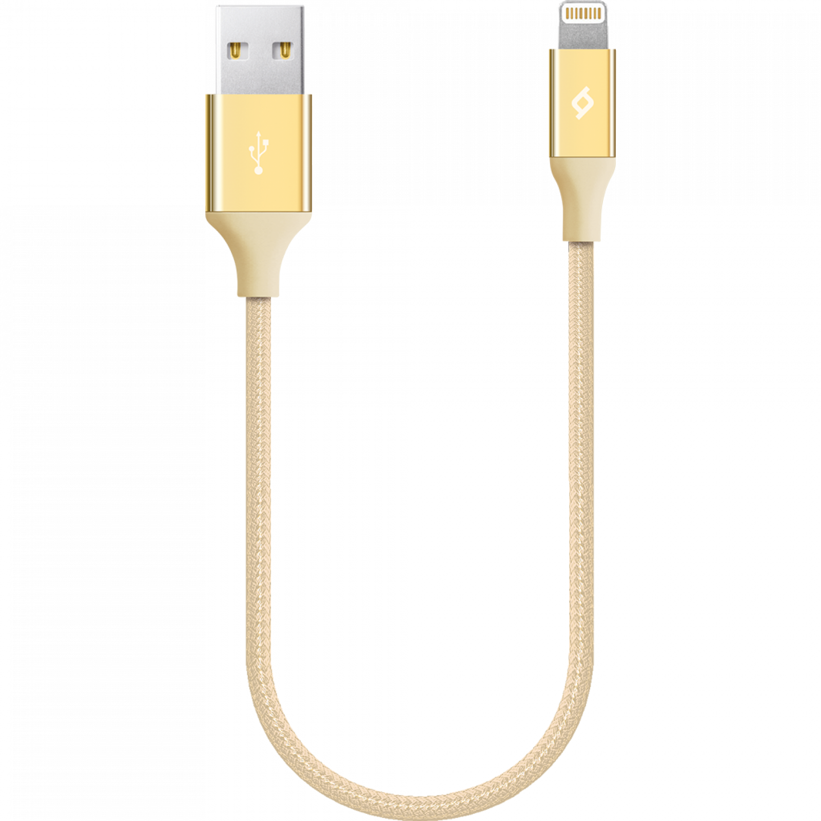 Кабел ttec AlumiCable Ligthning USB Charge / Data Mini Cable , 30cm - Златист