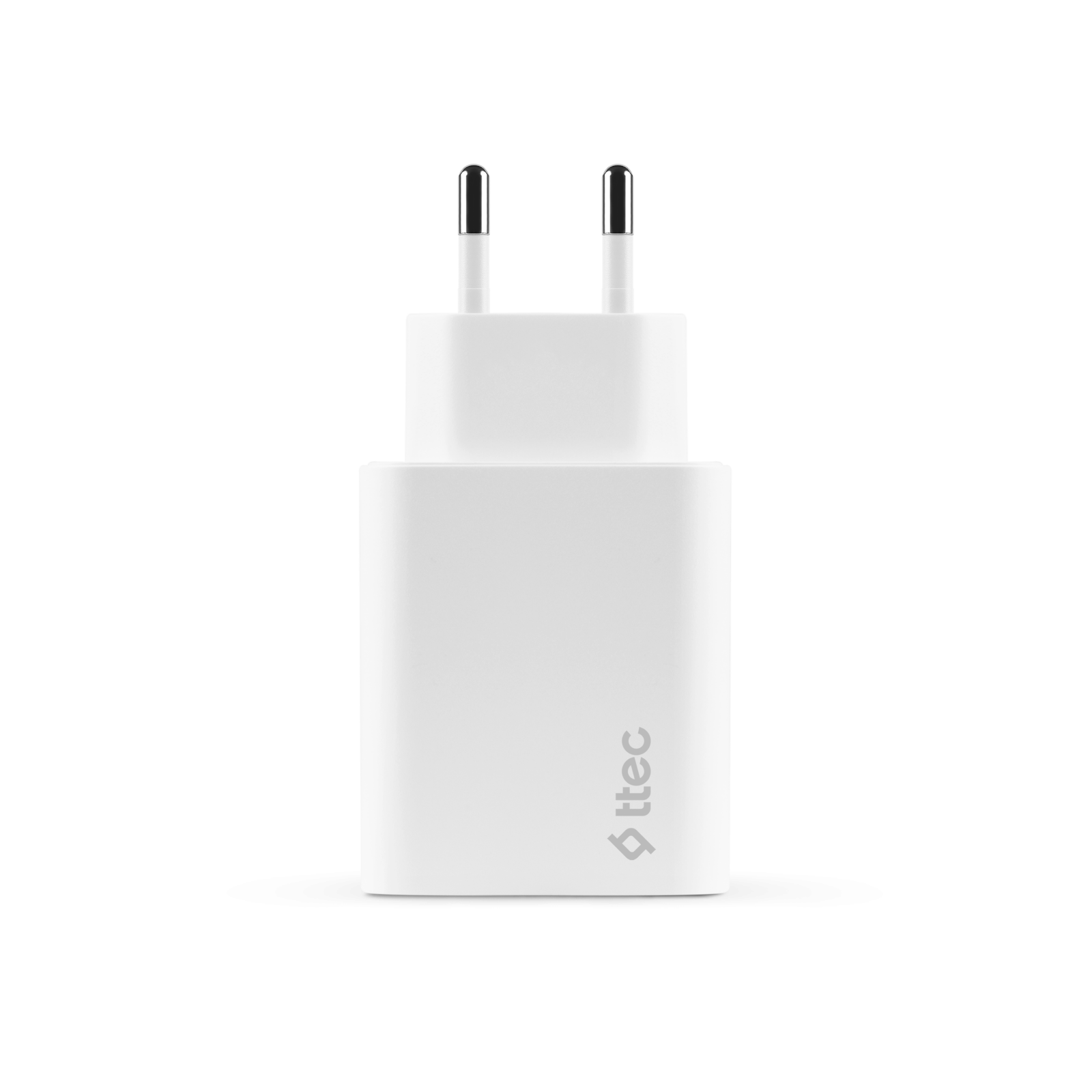 Адаптер ttec SmartCharger Duo PD 40W Travel Charger  USB-C + USB-C - Бял