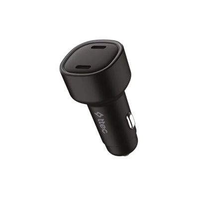 Зарядно 12V ttec SmartCharger Duo PD 60W Car Fast Charger USB-C+USB-C - Черно Зарядно 12V ttec SmartCharger Duo PD 60W Car Fast Charger USB-C+USB-C - Черно