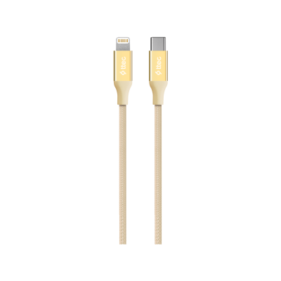 Кабел ttec AlumiCable Type-c - Lightning Fast Charging Cable 150cm - Gold