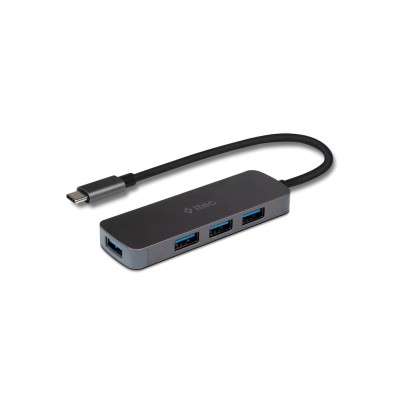 Хъб ttec Type-C - USB-A 3.0 x4 Converter / Hub /Multiplexer (MacBook comp.) - Черн