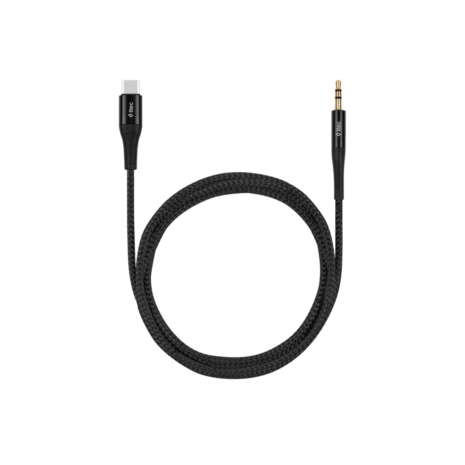 Кабел ttec Aux - USB-C Audio Cable 100cm - Черен