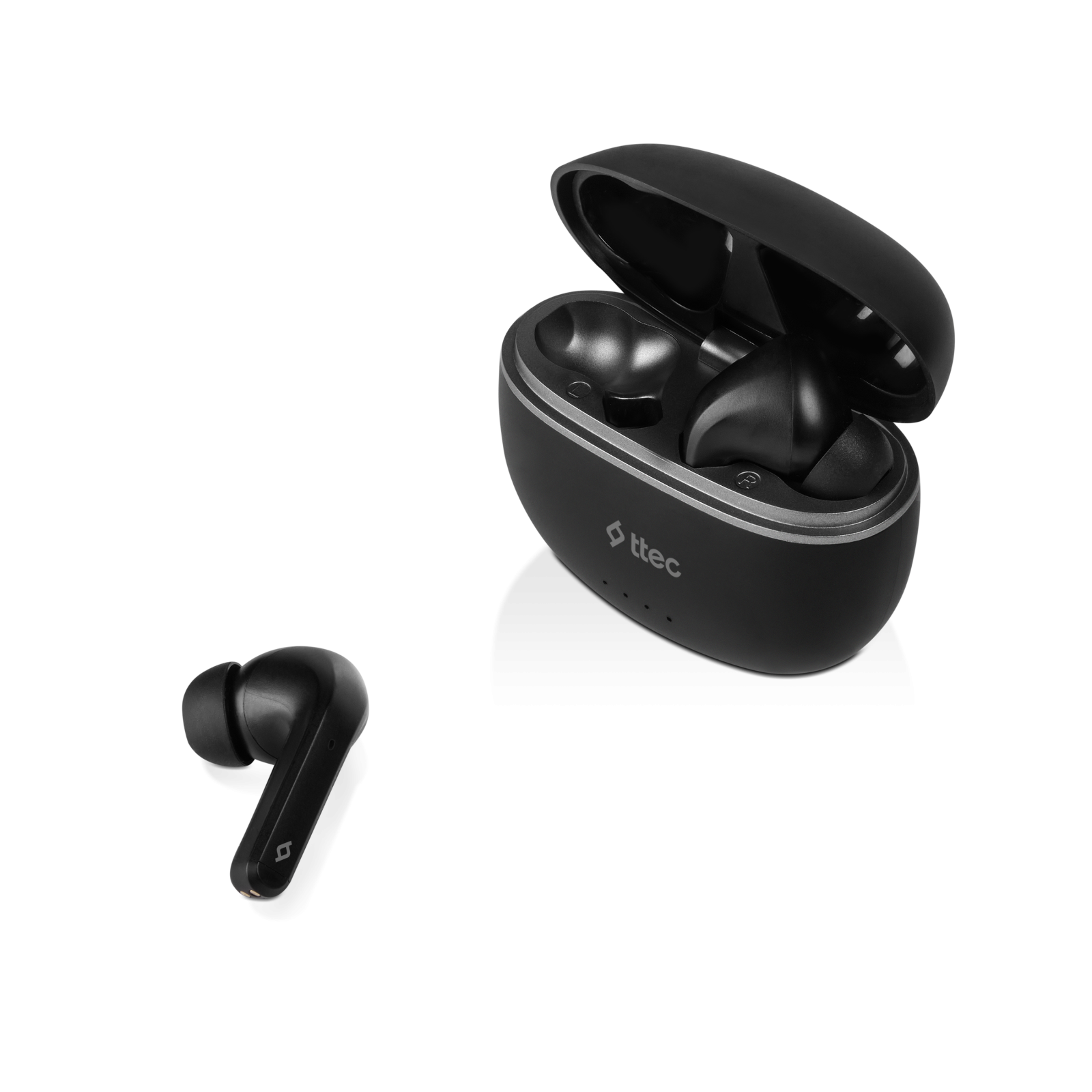 Bluetooth слушалки ttec AirBeat Pro ANC TWS Headset - Черни