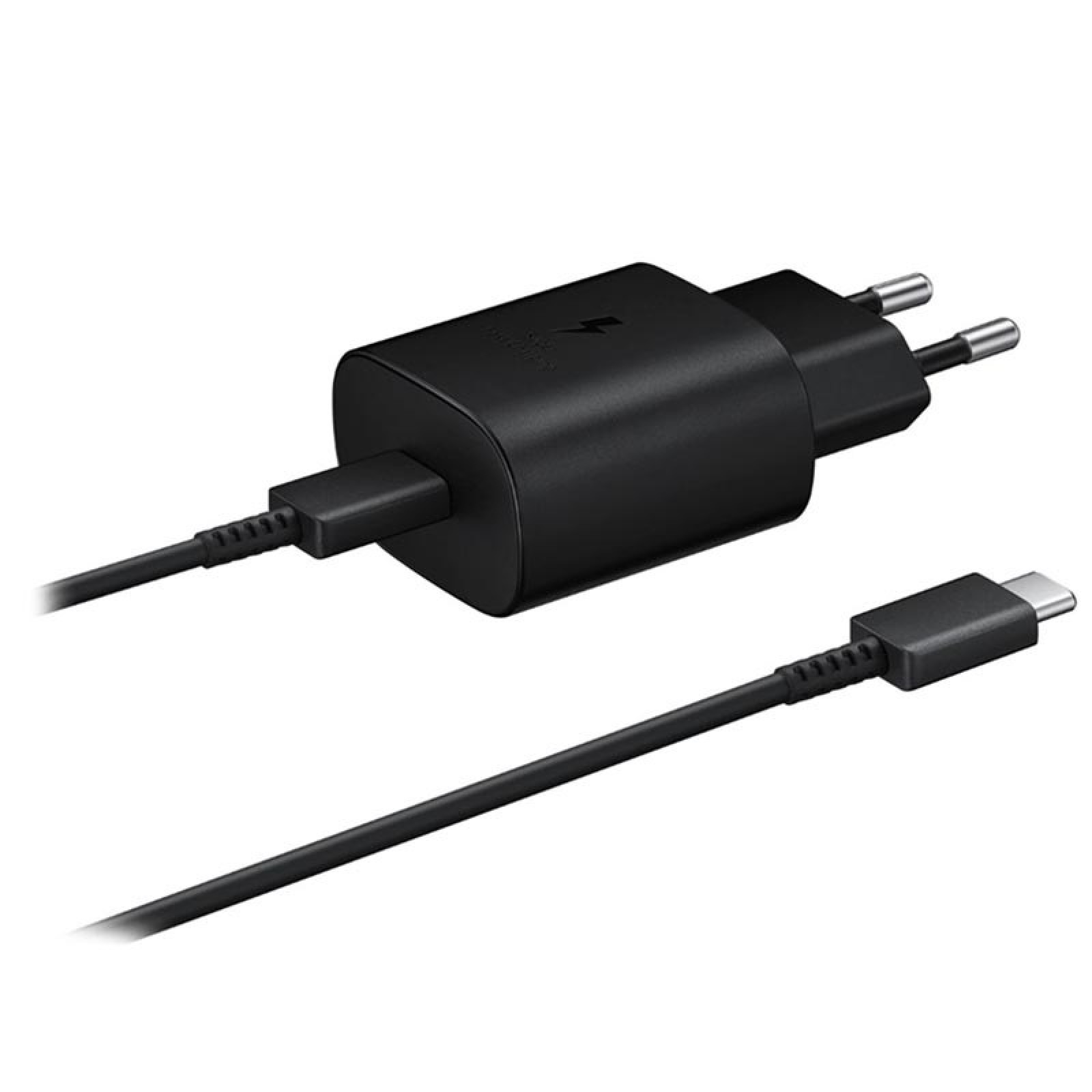 Зарядно 220V Samsung Quickcharge 25W USB -C с кабел Type C Travel Charger - Черно, EP-TA800XBE