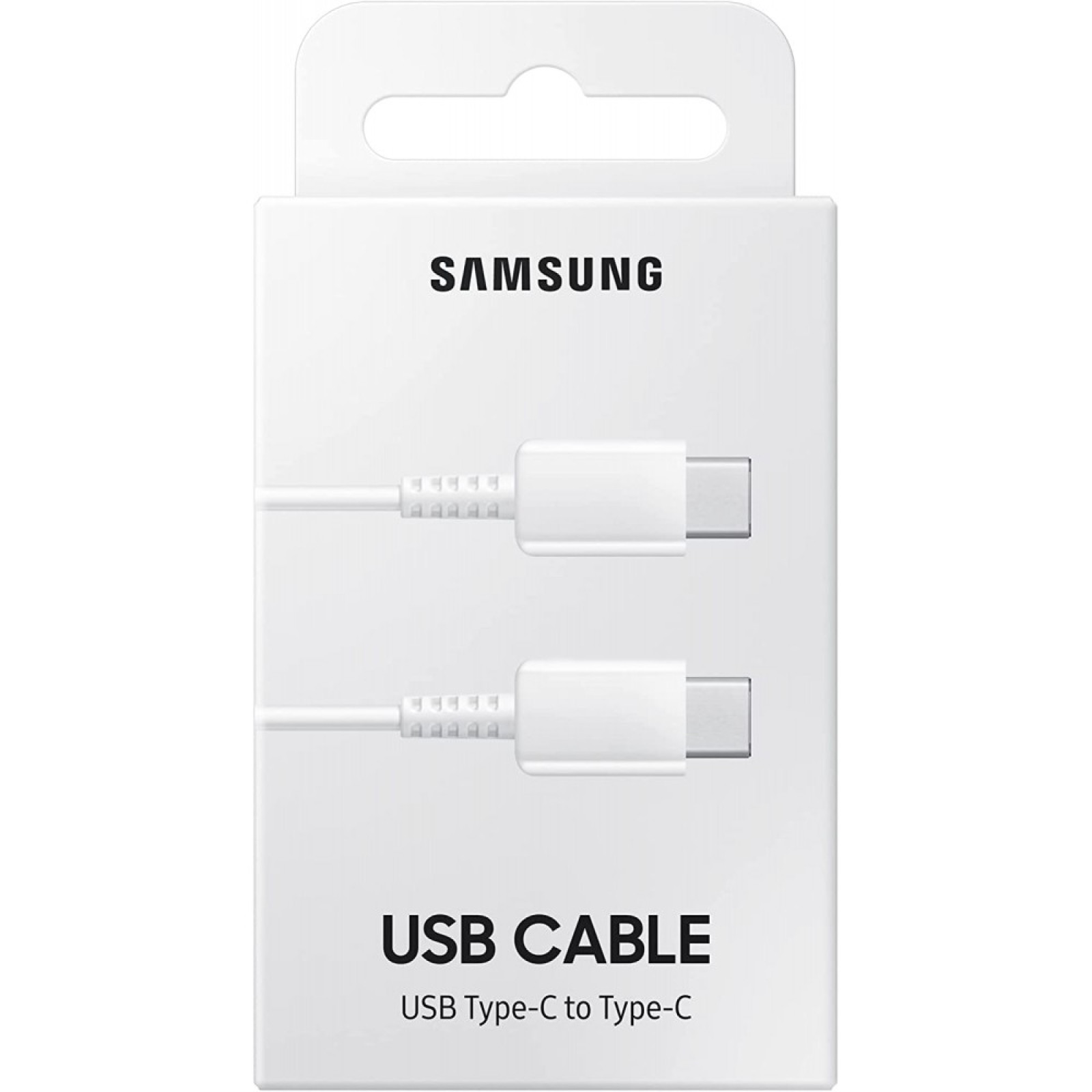 Data кабел Samsung USB-C/USB-C Data Cable 3A 1m - Бял, EP-DA705BWE