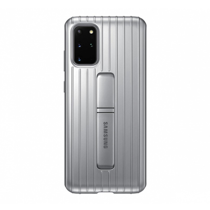 Оригинален гръб Samsung Standing Cover за Galaxy S20 Plus - Сребрист, EF-RG985CSE