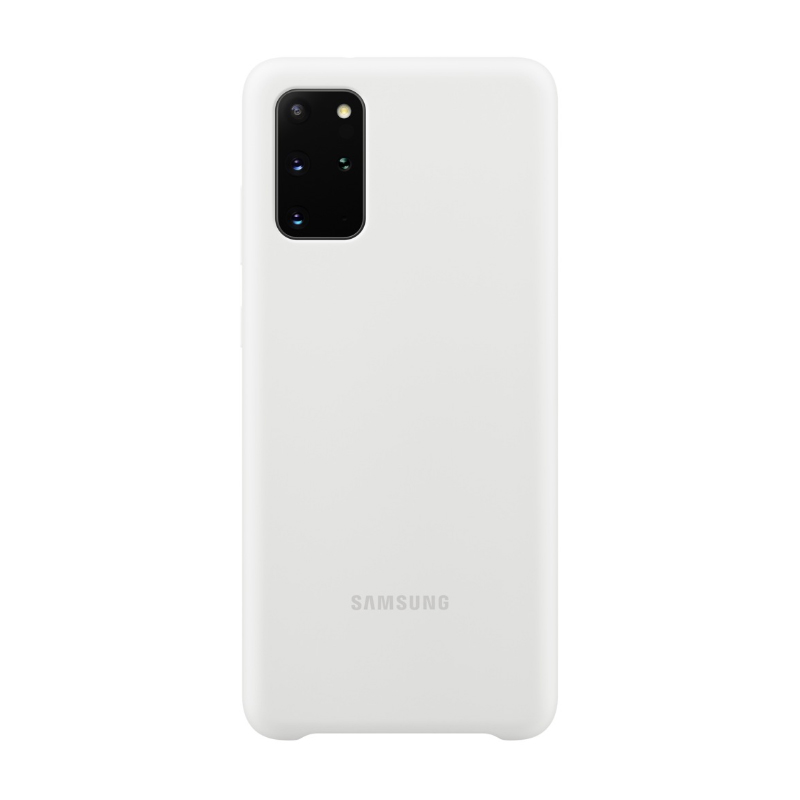 Оригинален гръб Samsung Silicone Cover за Samsung Galaxy S20 Plus - Бял, EF-PG985TWE