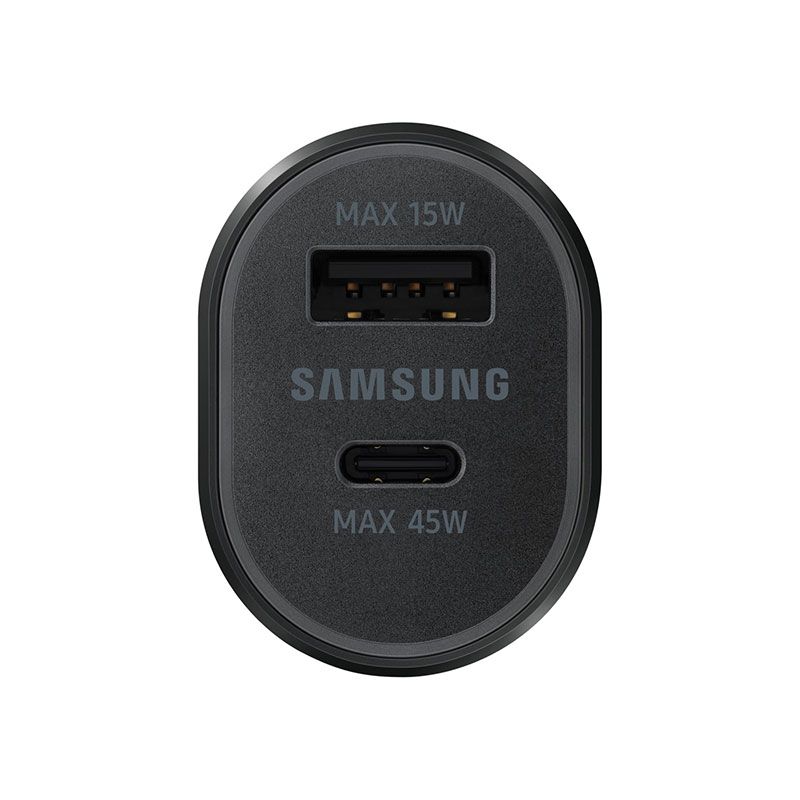Зарядно 12V Samsung Fast Charger Dual USB 45W Car Charger с кабел Type C - Черно EP-L5300XBE