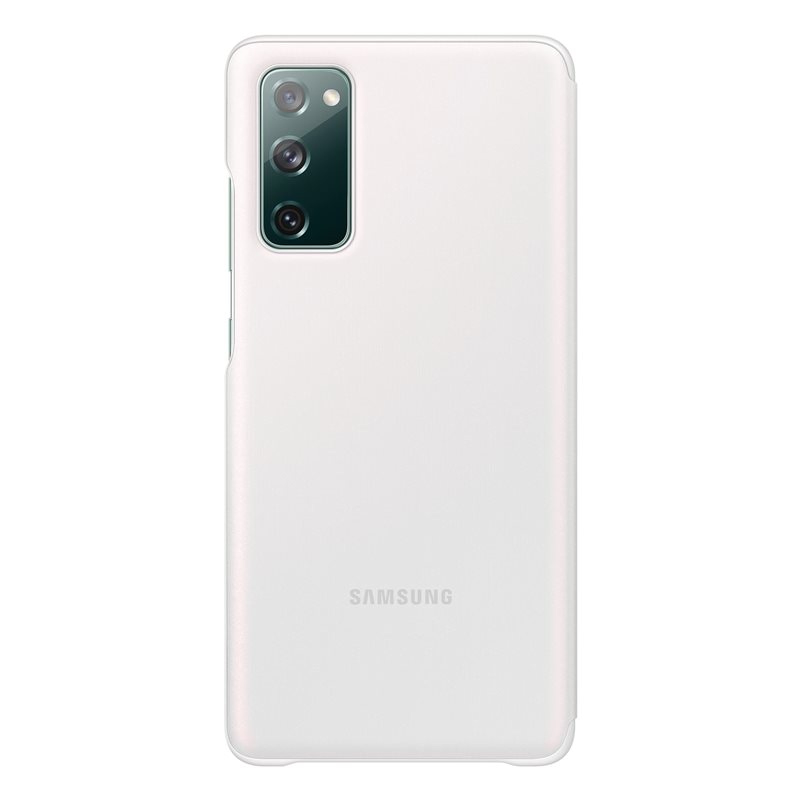 Оригинален Калъф Samsung Clear View Cover за Galaxy S20 FE - Бял, EF-ZG780CWE