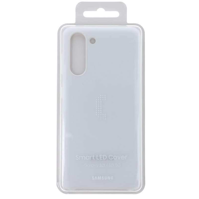 Оригинален гръб Samsung LED Cover for Galaxy S21 - Бял, EF-KG991CWE