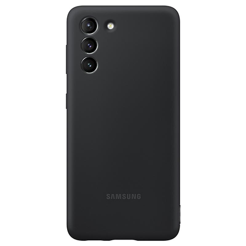 Оригинален гръб Samsung Silicone Cover за Galaxy S21 Plus - Черен, EF-PG996TBE