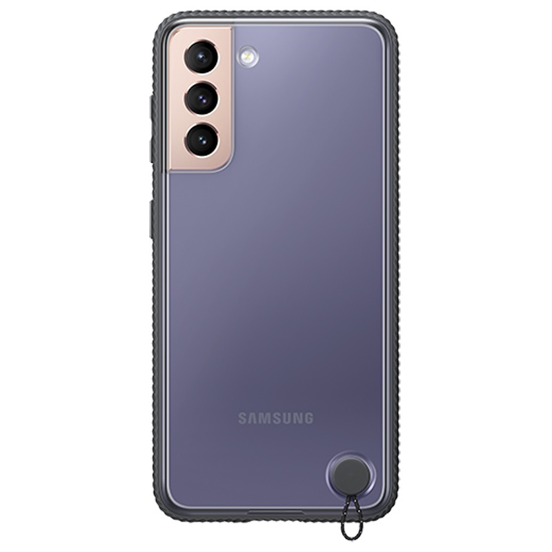 Оригинален гръб Samsung Clear Protective Cover за Galaxy S21 Plus - Черен, EF-GG996CBE