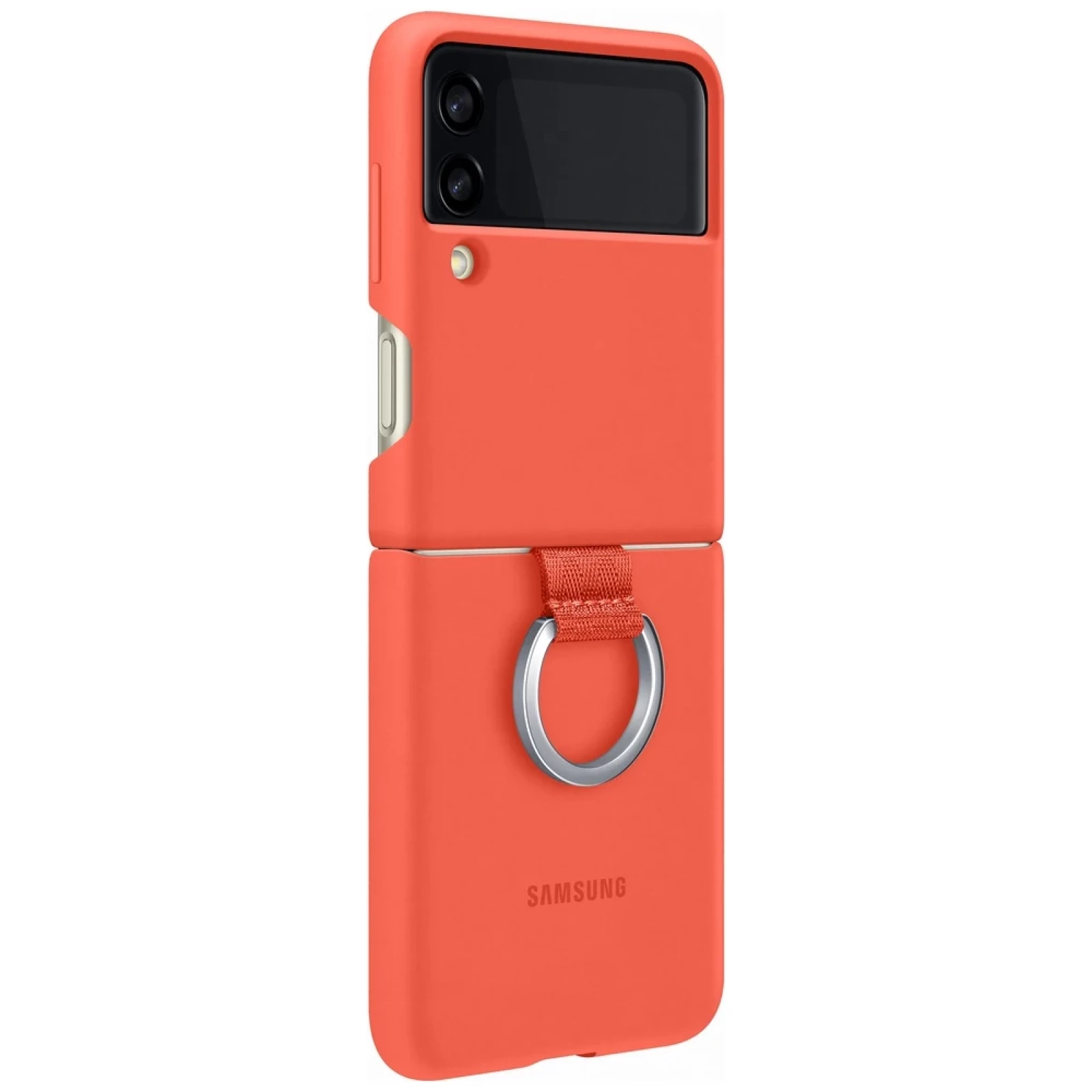 Оригинален гръб Samsung Silicone Cover за Galaxy Z Flip 3 - Coral, EF-PF711TPE - Samsung Galaxy Z Flip 3 | Phoneplay.bg
