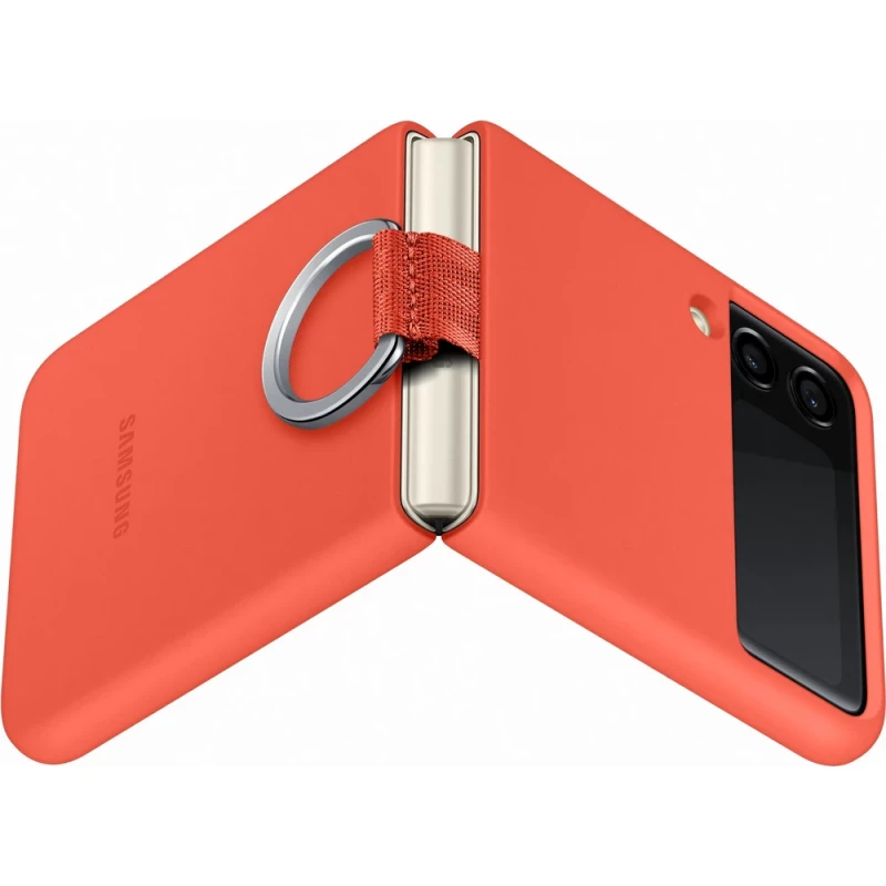 Оригинален гръб Samsung Silicone Cover за Galaxy Z Flip 3 - Coral, EF-PF711TPE - Samsung Galaxy Z Flip 3 | Phoneplay.bg