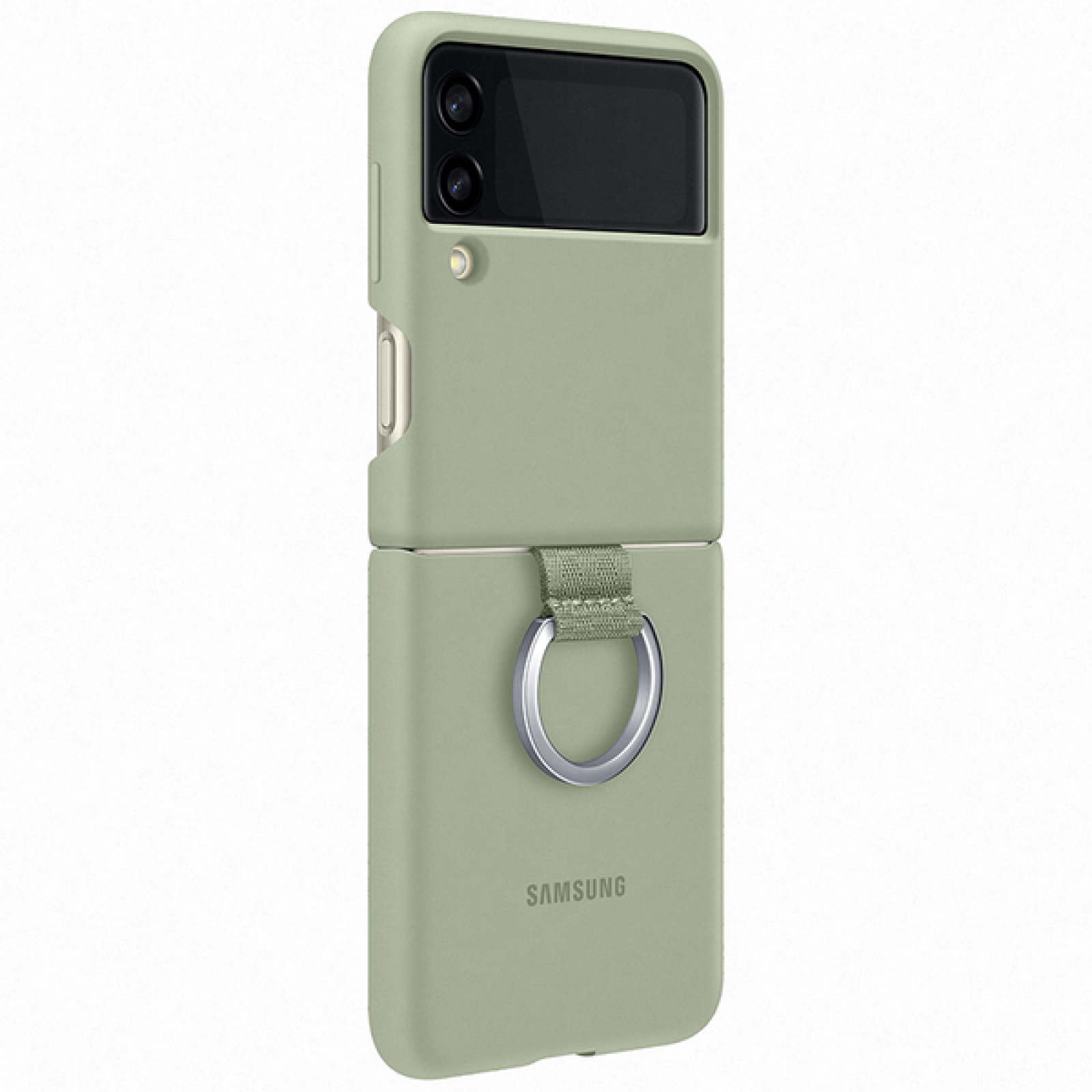 Оригинален гръб Samsung Silicone Cover за Galaxy Z Flip 3 - Зелен, EF-PF711TME - Samsung Galaxy Z Flip 3 | Phoneplay.bg
