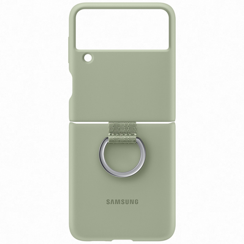 Оригинален гръб Samsung Silicone Cover за Galaxy Z Flip 3 - Зелен, EF-PF711TME - Samsung Galaxy Z Flip 3 | Phoneplay.bg