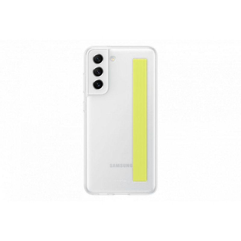 Оригинален гръб Samsung  за Galaxy S21 FE, Clear Strap Cover, Бял
