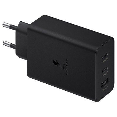 Адаптер EP-T6530NBE Samsung Trio 65W Travel Charger - Черен, EP-T6530NBE Адаптер EP-T6530NBE Samsung Trio 65W Travel Charger - Черен, EP-T6530NBE