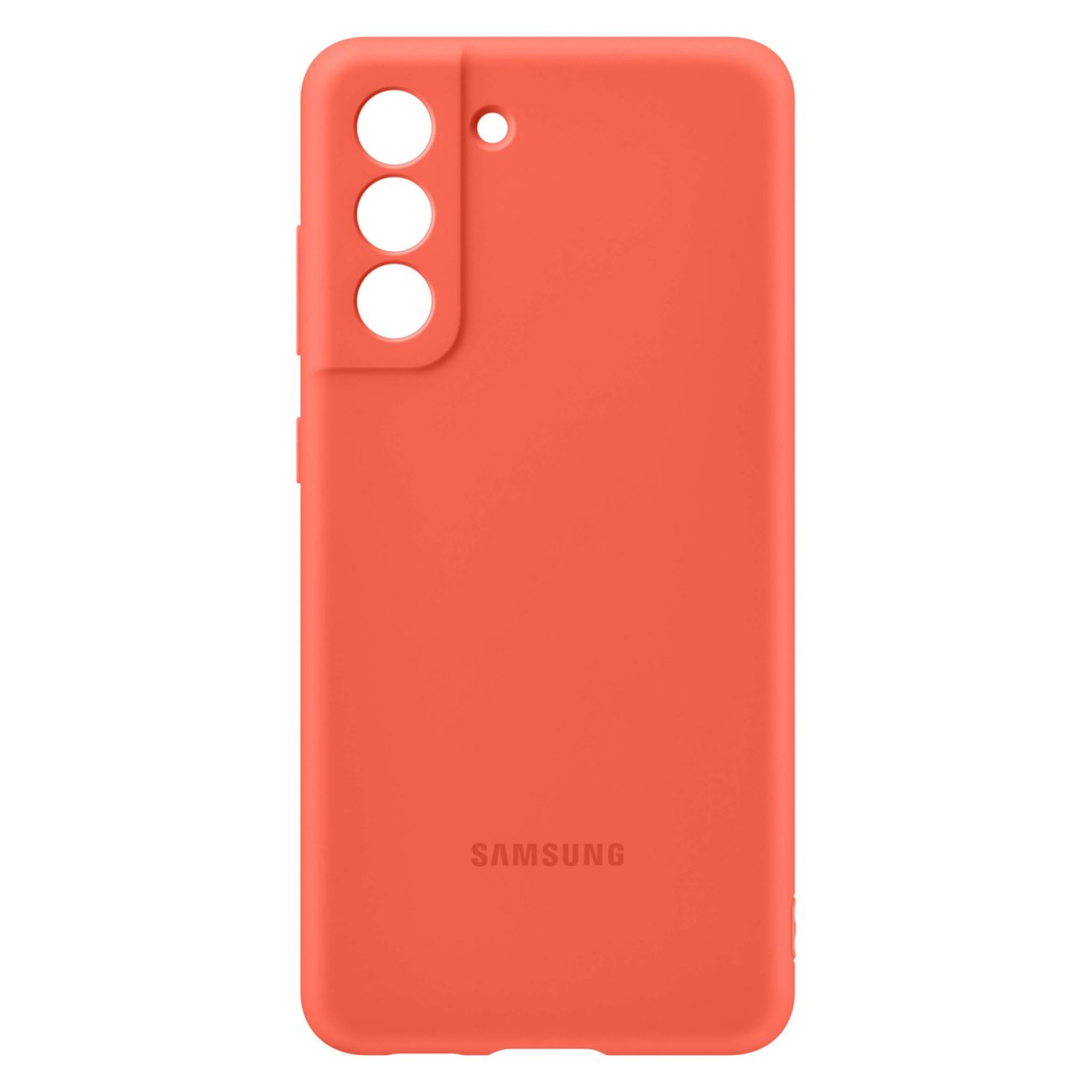 Оригинален гръб Samsung Silicone Cover за Samsung Galaxy S21 FE - Coral EF-PG990TPE