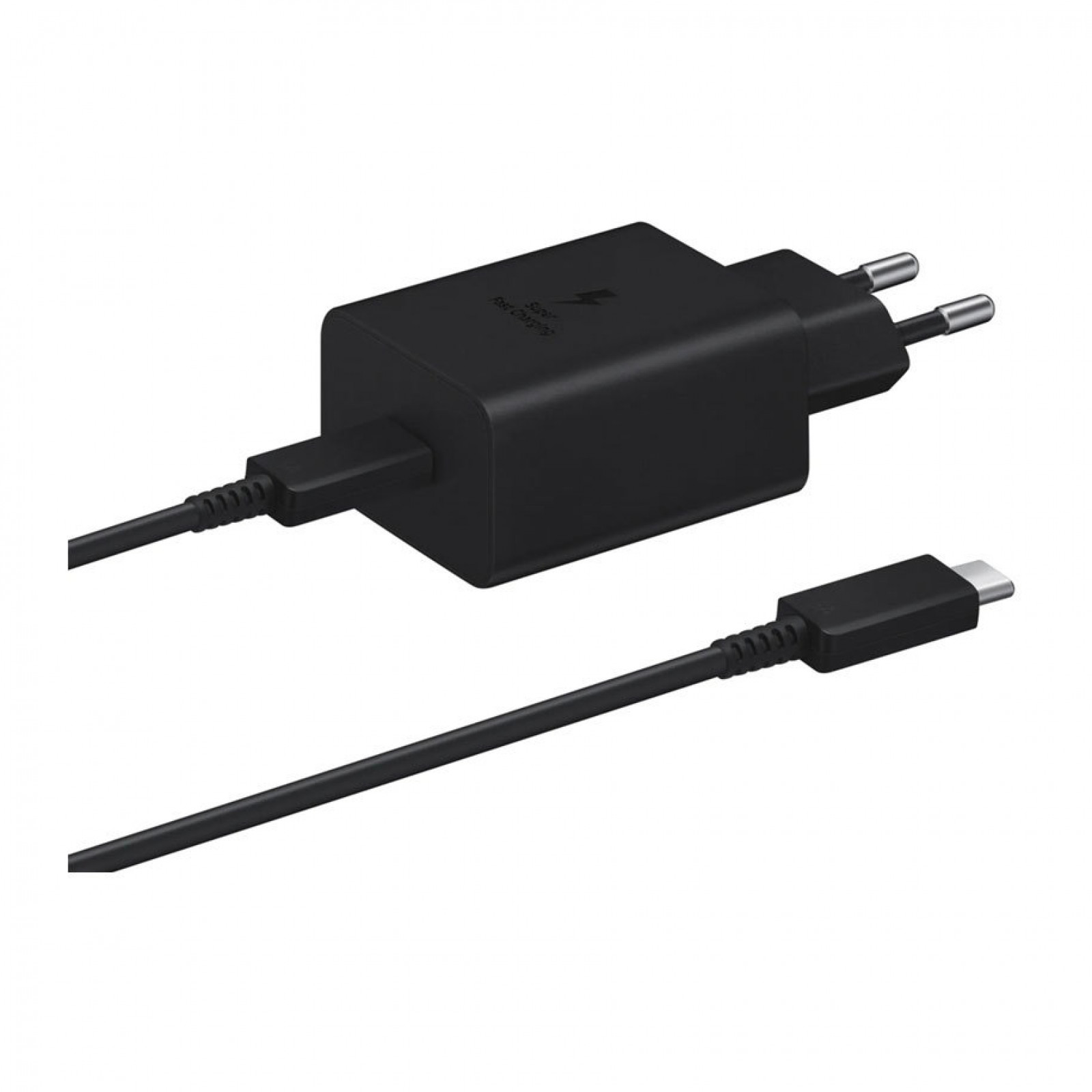 Зарядно 220V Samsung Super Fast Charging 45W  USB -C с кабел Type C Travel Charger - Черно, EP-T4510XBE