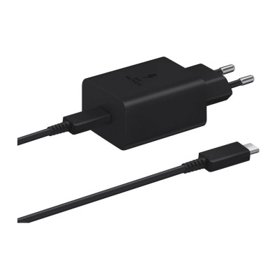 Зарядно 220V Samsung Super Fast Charging 45W USB -C с кабел Type C Travel Charger - Черно, EP-T4510XBE Зарядно 220V Samsung Super Fast Charging 45W USB -C с кабел Type C Travel Charger - Черно, EP-T4510XBE