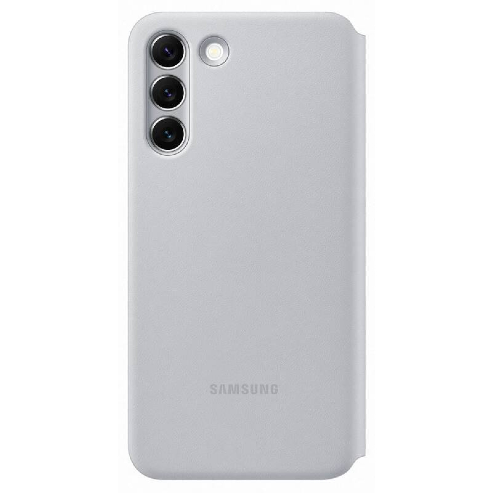 Оригинален гръб Samsung LED View Case for Galaxy S22 Plus - Светол сив, EF-NS906PJE