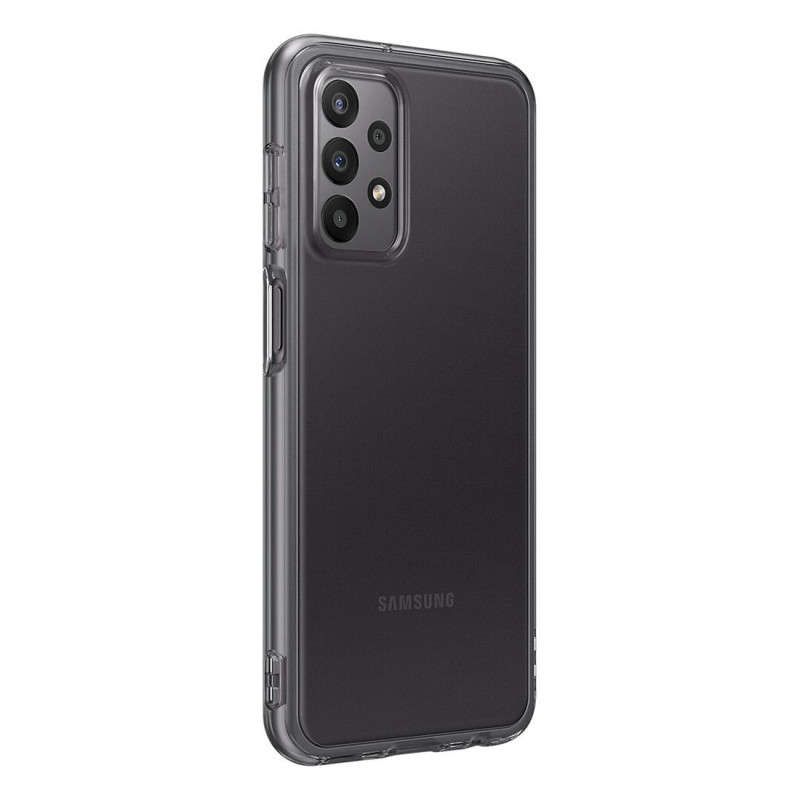 Оригинален гръб Samsung Soft Clear Cover за Galaxy A23 5G - Черен, EF-QA235TBE