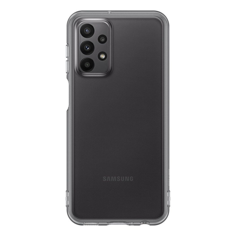 Оригинален гръб Samsung Soft Clear Cover за Galaxy A23 5G - Черен, EF-QA235TBE