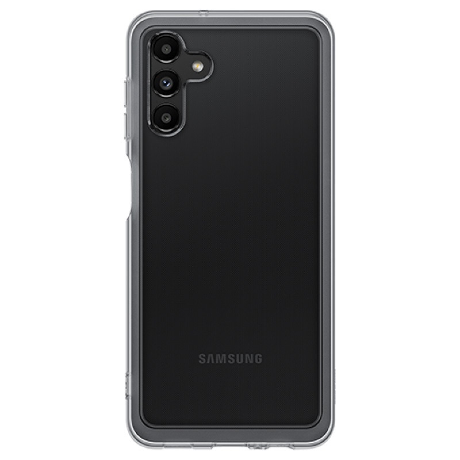 Оригинален гръб Samsung Soft Clear Cover за Samsung Galaxy A13 5G - Черен EF-QA136TBE