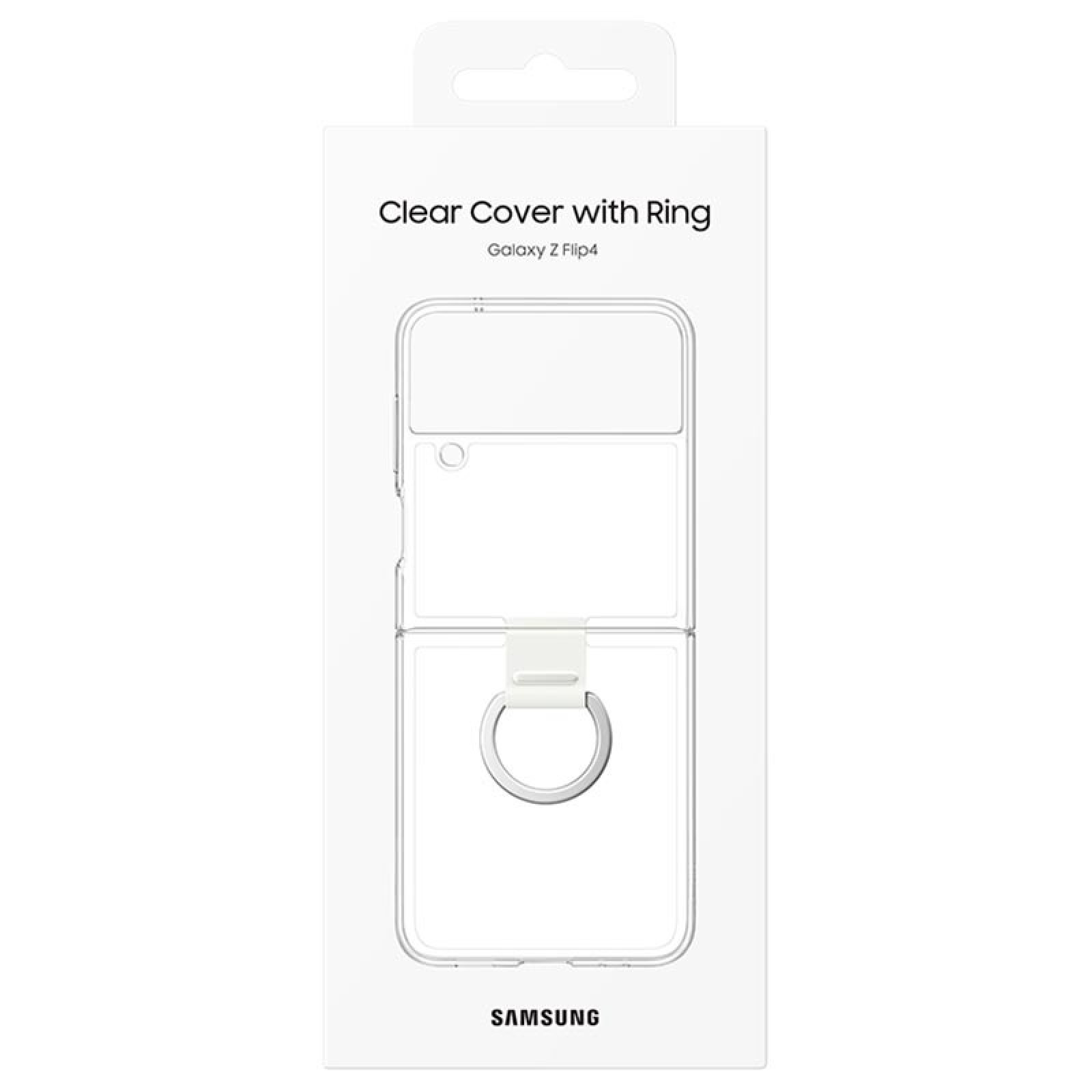 Оригинален гръб Samsung Clear Cover за Samsung Galaxy Z Flip 4 - Прозрачен, EF-OF721CTE