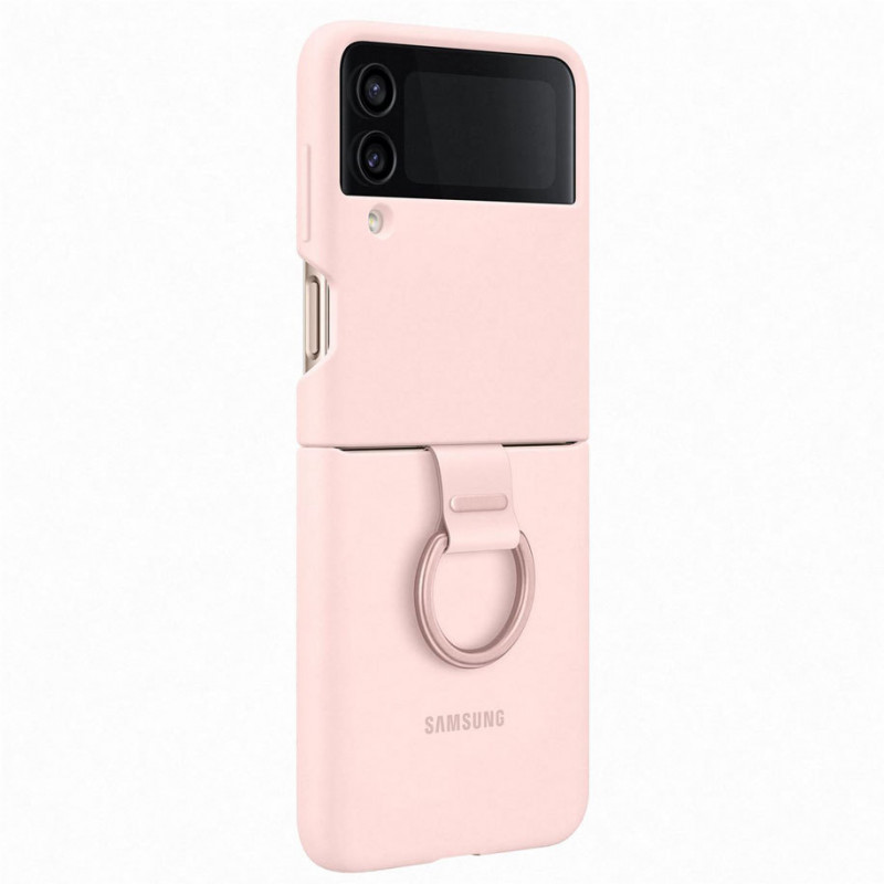 Оригинален гръб Samsung Silicone Cover за Samsung Galaxy Z Flip 4 - Розов, EF-PF721TPE