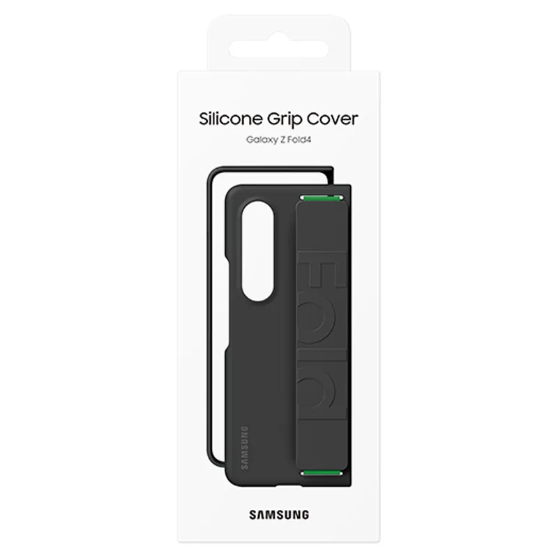 Оригинален гръб Samsung Silicone Grip Cover за Samsung Galaxy Z Fold 4 - Черен, EF-GF936TBE
