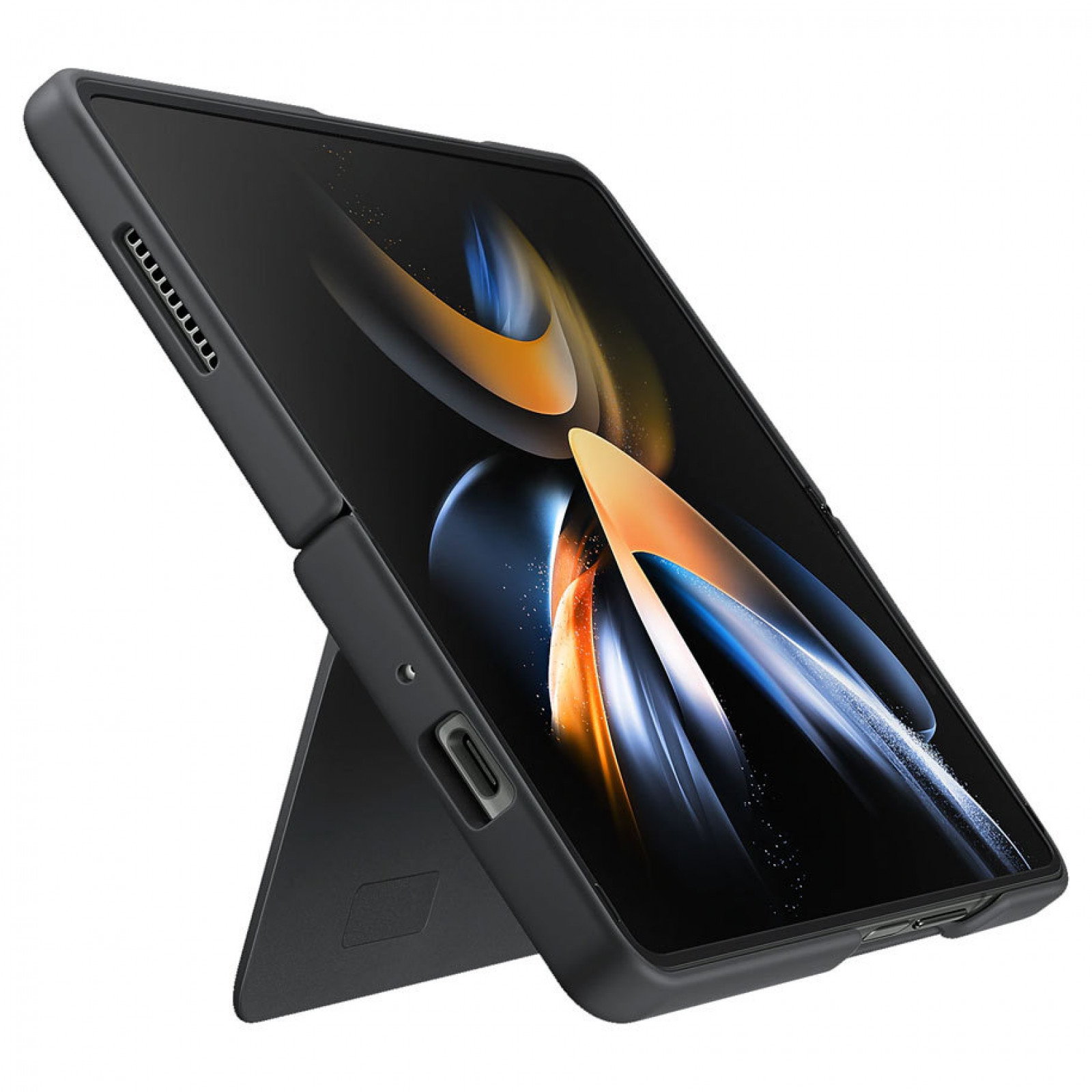Оригинален гръб Samsung Silicone Cover за Galaxy Z Fold 4 - Черен, EF-MF936CBE