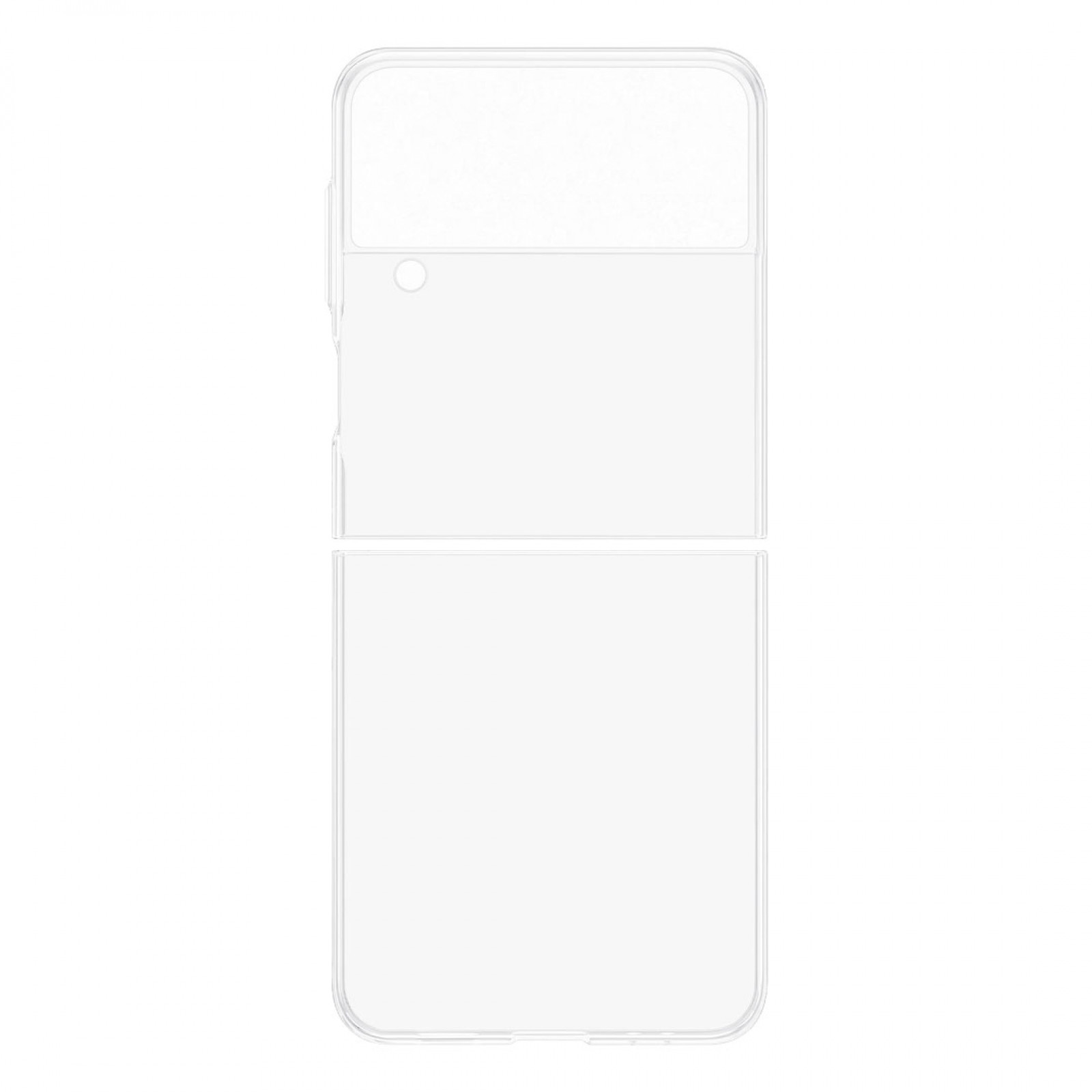 Оригинален гръб Samsung Slim Cover за Galaxy Z Flip 4 - Прозрачен, EF-QF721CTE