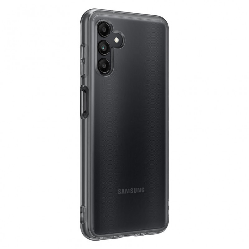 Оригинален гръб Samsung Soft Clear Cover за Galaxy A04s - Черен, EF-QA047TBE