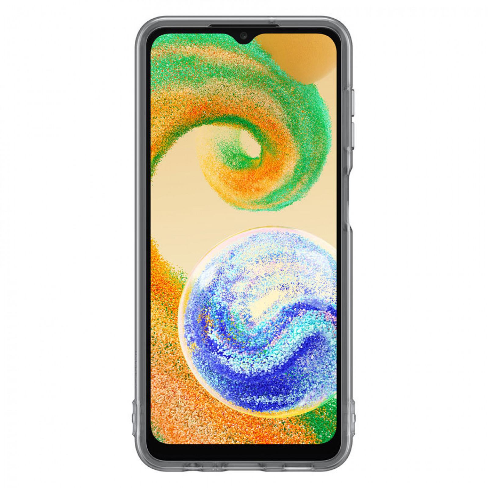 Оригинален гръб Samsung Soft Clear Cover за Galaxy A04s - Черен, EF-QA047TBE