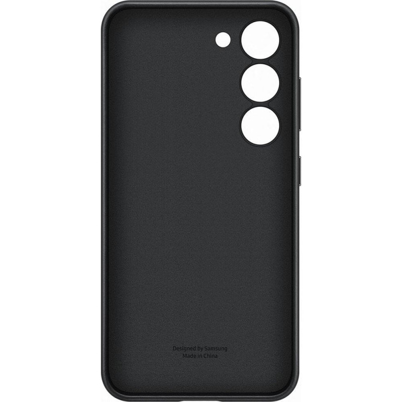 Оригинален гръб Samsung Leather Cover за Galaxy S23 - Черен, EF-VS911LBE