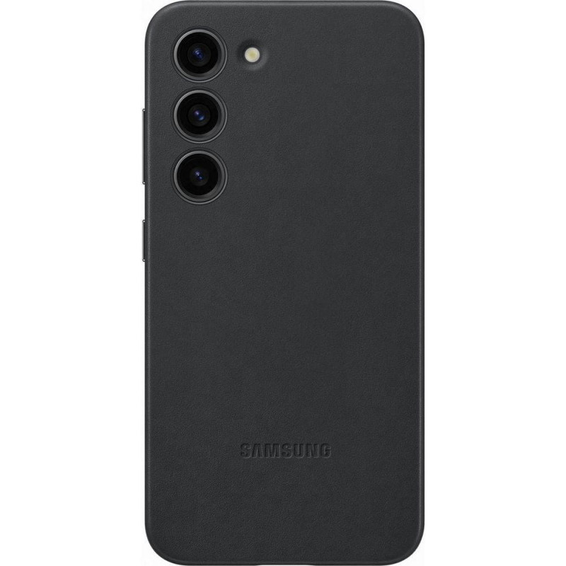 Оригинален гръб Samsung Leather Cover за Galaxy S23 - Черен, EF-VS911LBE