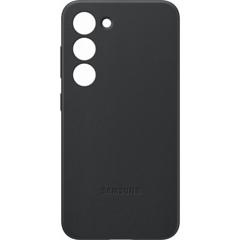Оригинален гръб Samsung Leather Cover за Galaxy S23 Plus - Черен, EF-VS916LBE