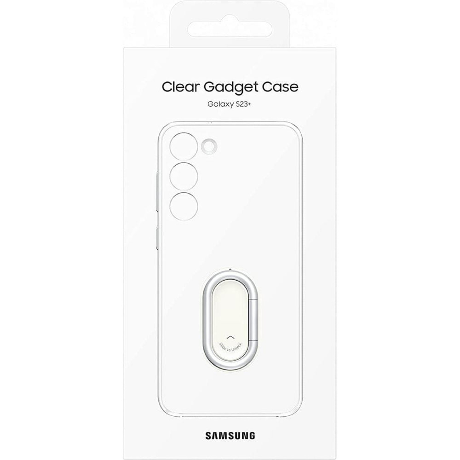 Оригинален гръб Samsung Clear Standing Cover за Galaxy S23 Plus - Прозрачен, EF-XS916CTE