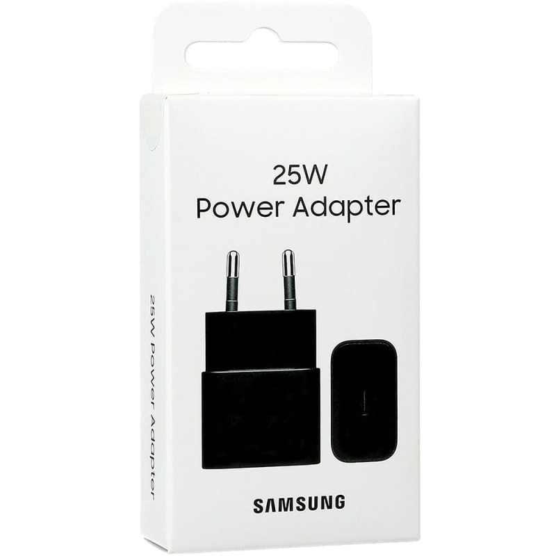 Оригинално Зарядно 220V  Samsung USB-C 25W Travel Charger - Черно, EP-T2510NBE,