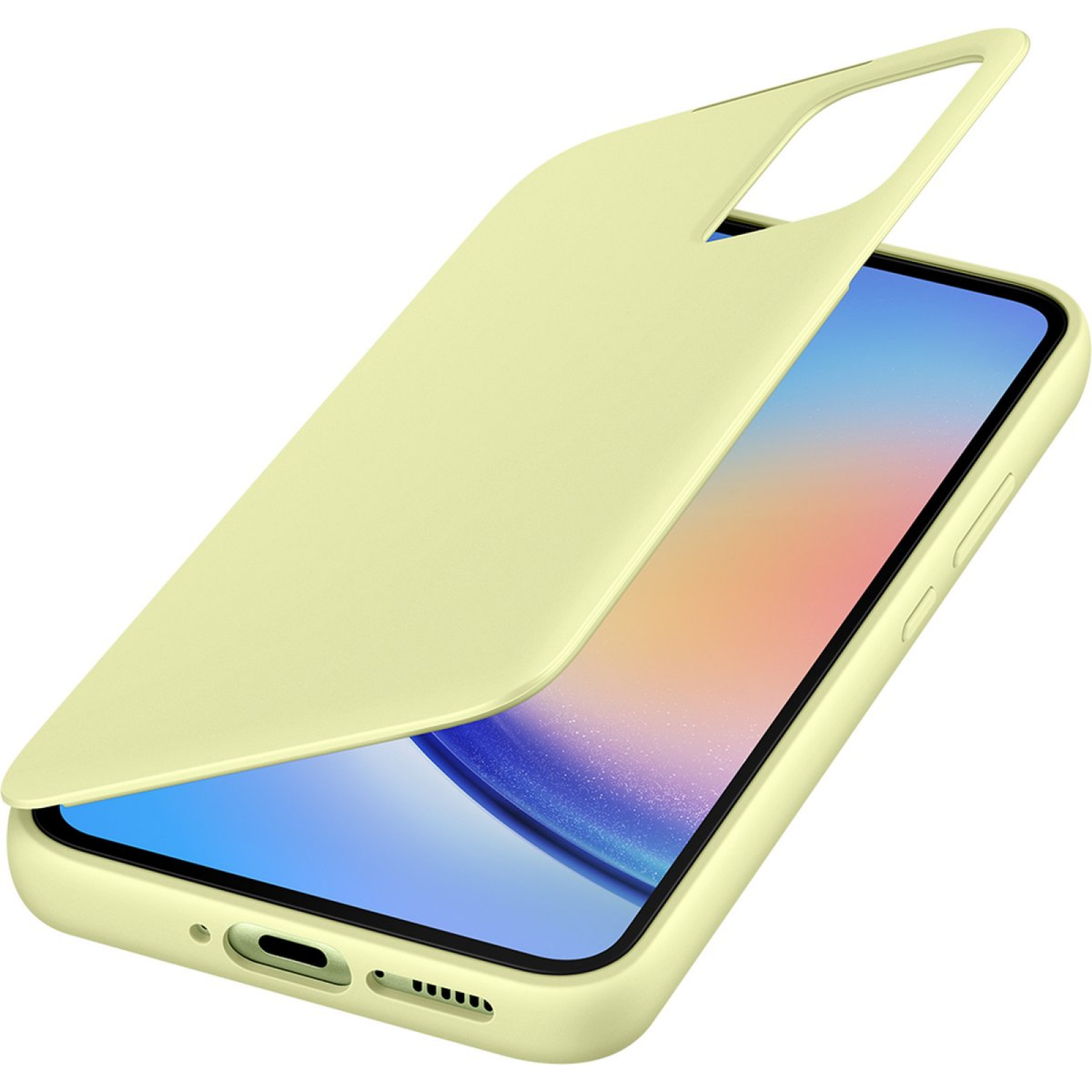Оригинален калъф Samsung Smart View Cover за Samsung Galaxy A54 5G - Lime, EF-ZA546CGE