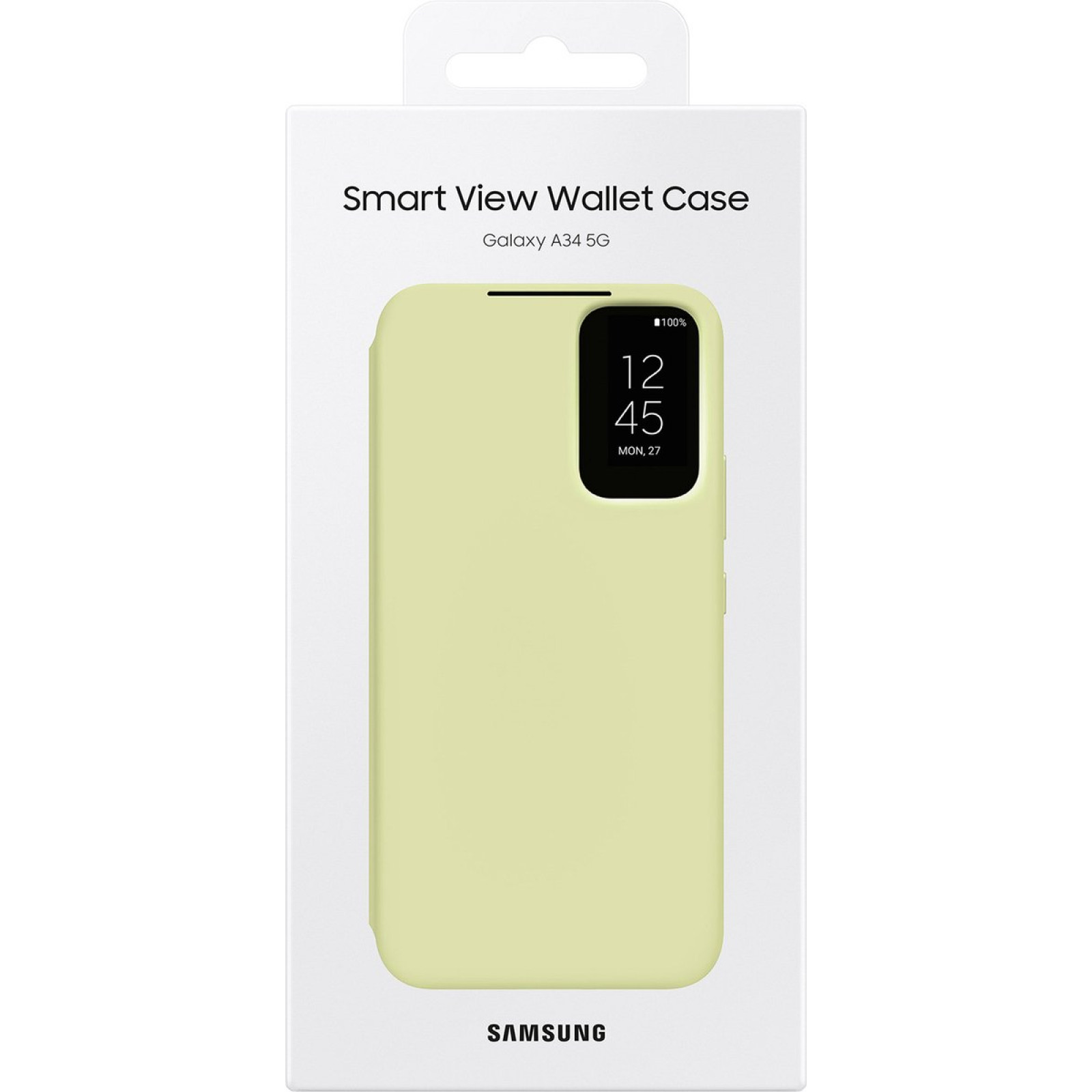 Оригинален калъф  Samsung Smart View Cover за Samsung Galaxy A34 5G - Lime, EF-ZA346CGE