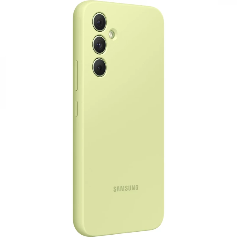 Оригинален гръб Samsung Silicone Cover за Samsung Galaxy A54 5G - Lime, EF-PA546TGE