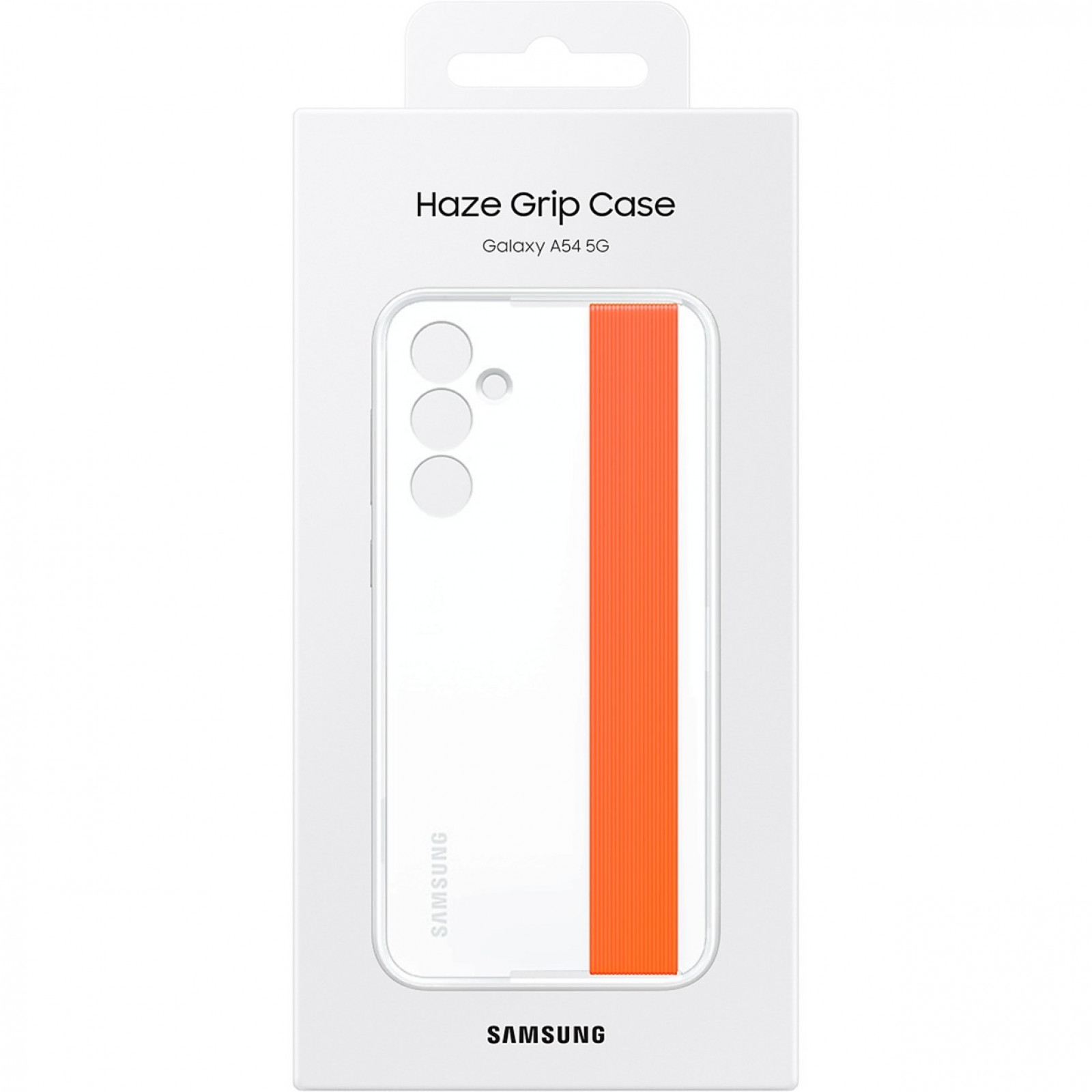 Оригинален гръб Samsung Slim Strap Cover за Samsung Galaxy A54 5G - Бял, EF-XA546CWE