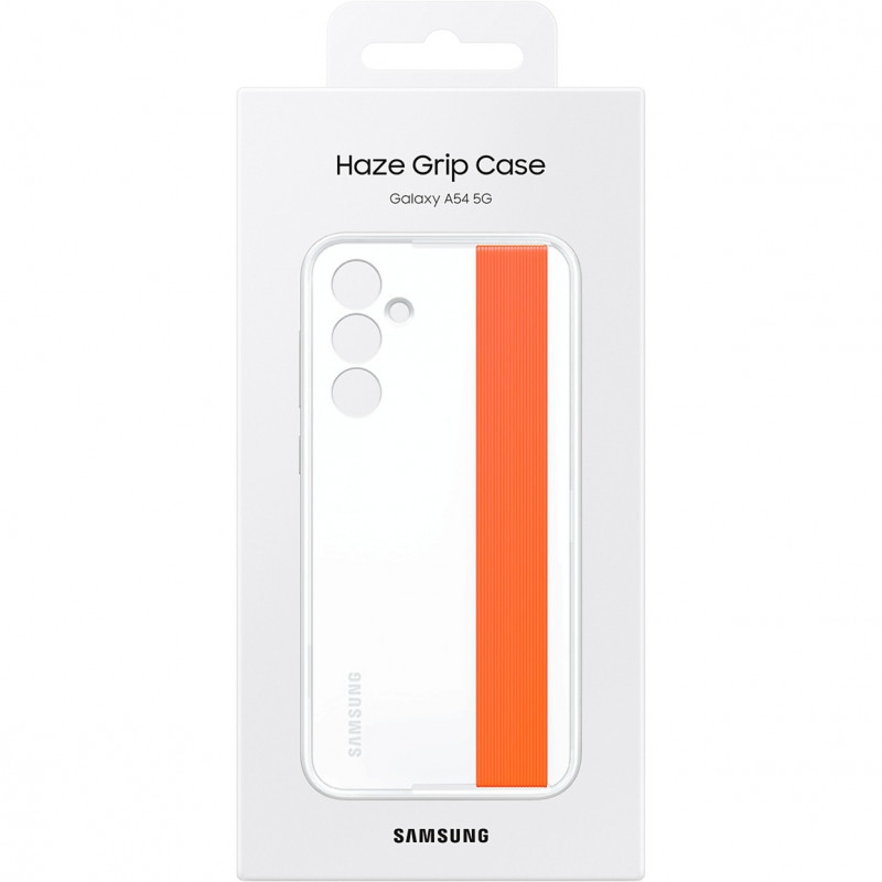 Оригинален гръб Samsung Slim Strap Cover за Samsung Galaxy A54 5G - Бял, EF-XA546CWE