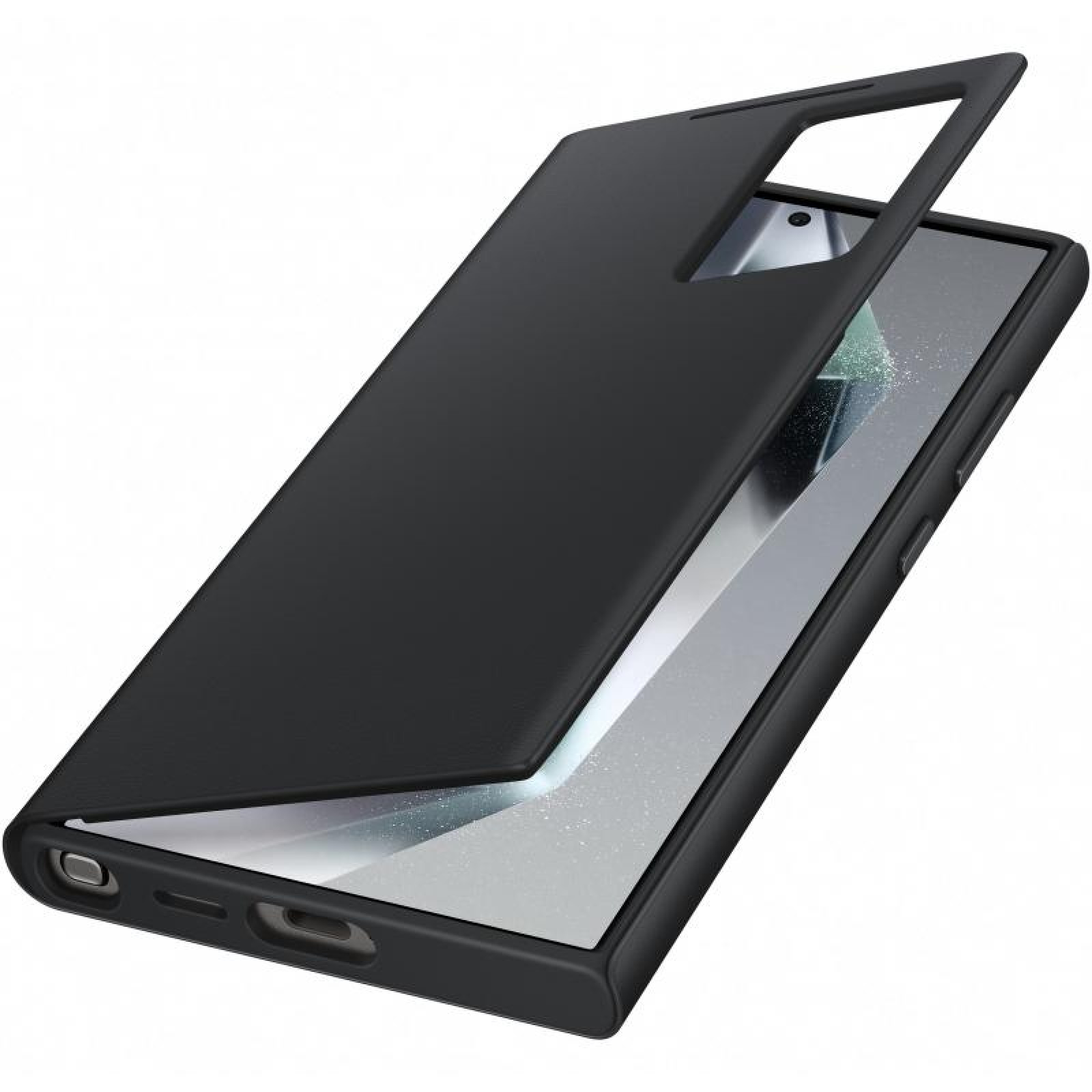 Оригинален калъф Samsung S-View Case за Galaxy S24 Ultra - Черен, EF-ZS928CBE